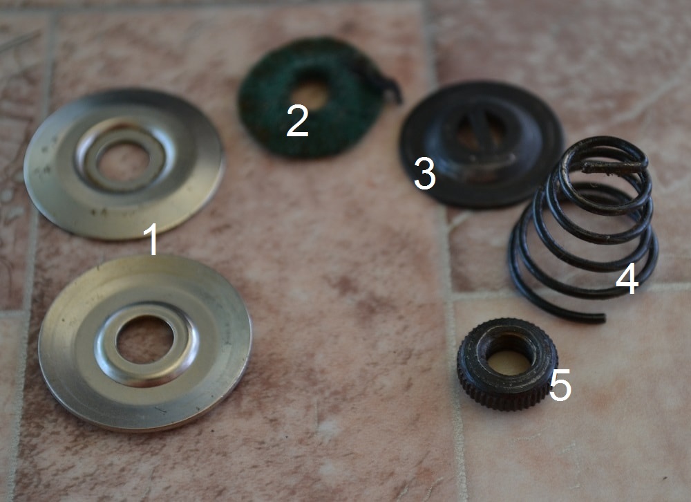 Parts of the tensioner